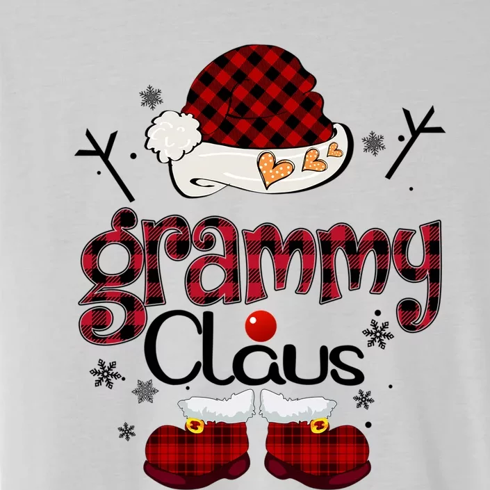 Grammy Claus Red Plaid Grandma Gift ChromaSoft Performance T-Shirt