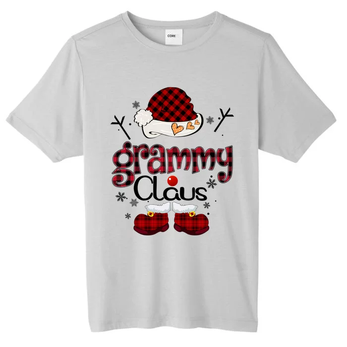 Grammy Claus Red Plaid Grandma Gift ChromaSoft Performance T-Shirt