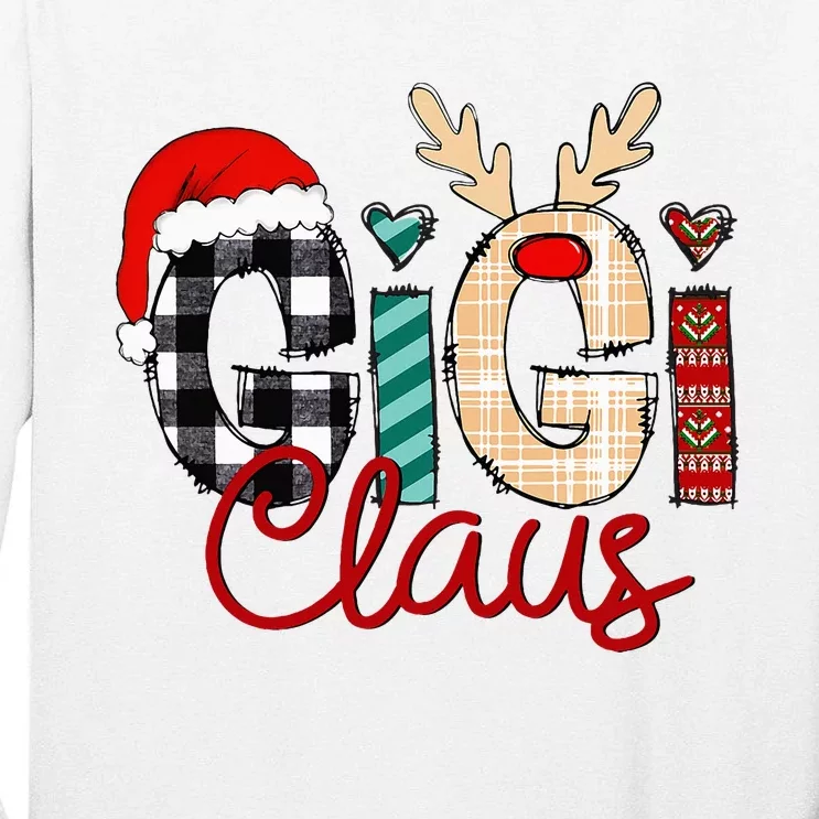 Gigi Claus Reindeer Christmas Tall Long Sleeve T-Shirt