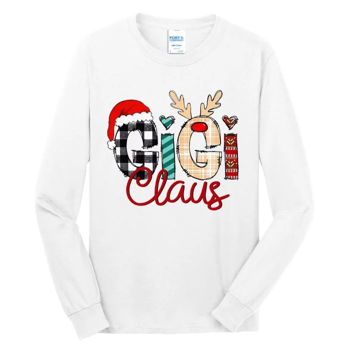 Gigi Claus Reindeer Christmas Tall Long Sleeve T-Shirt