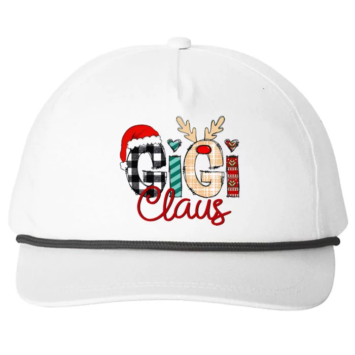 Gigi Claus Reindeer Christmas Snapback Five-Panel Rope Hat