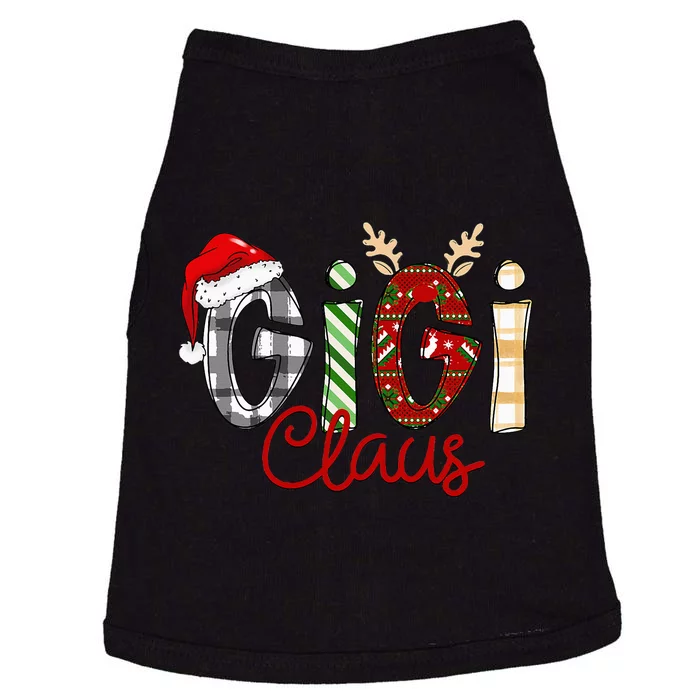 Gigi Claus Reindeer Christmas Idea for Grandma Nana Mimi Doggie Tank