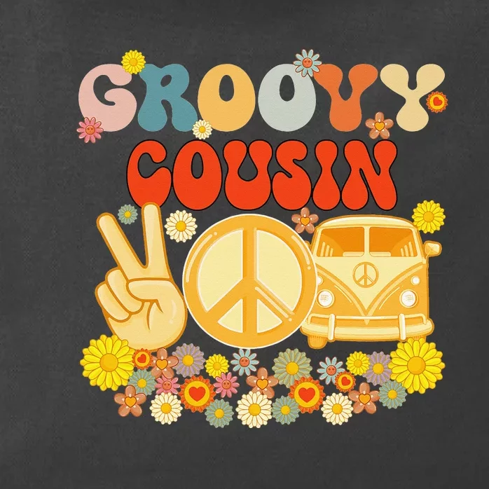 Groovy Cousin Retro Matching Family Baby Shower Father's Day Zip Tote Bag