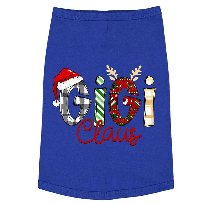 Gigi Claus Reindeer Christmas Idea for Grandma Nana Mimi Doggie Tank