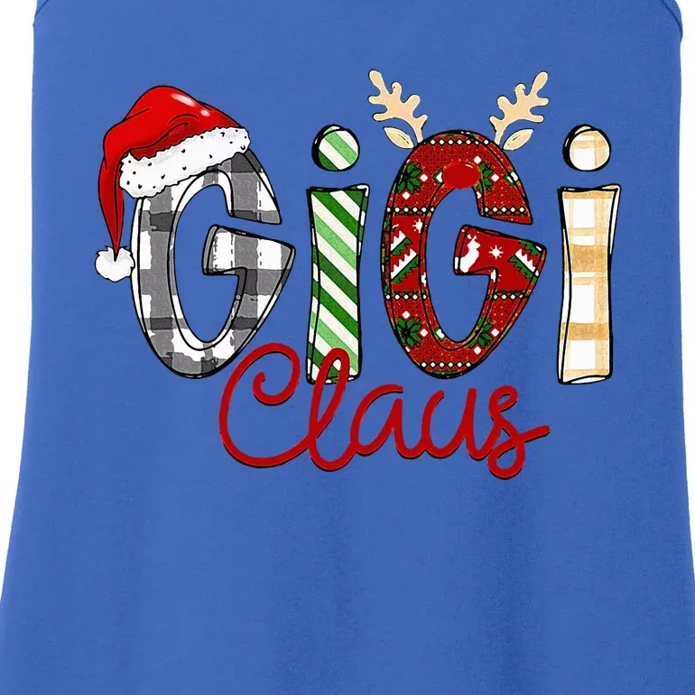 Gigi Claus Reindeer Christmas Idea for Grandma Nana Mimi Ladies Essential Tank