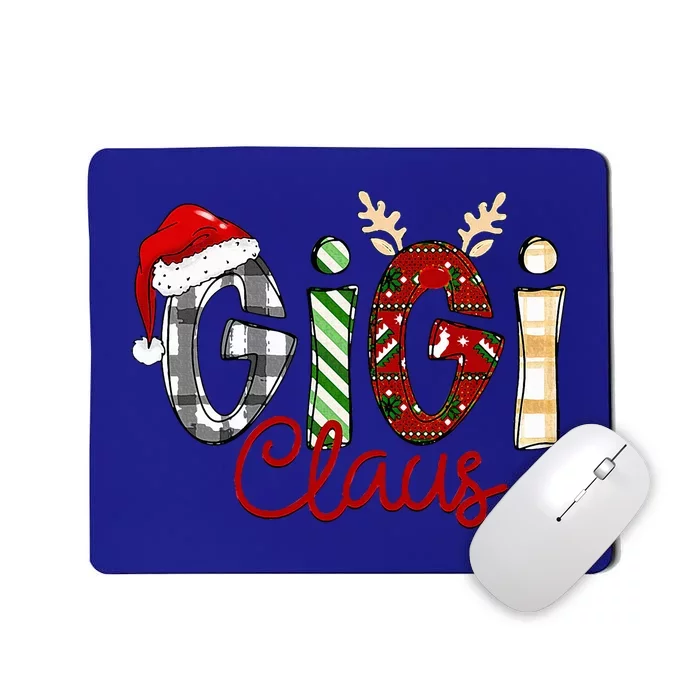 Gigi Claus Reindeer Christmas Idea for Grandma Nana Mimi Mousepad