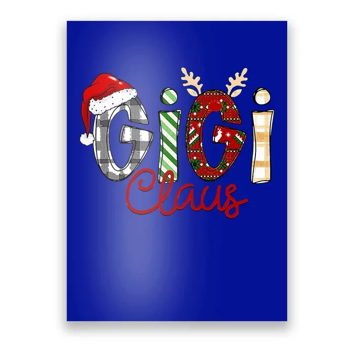 Gigi Claus Reindeer Christmas Idea for Grandma Nana Mimi Poster