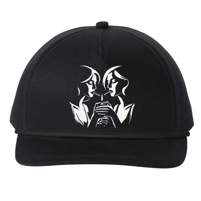 Gamer College Smoking Vape Lighter Bachelor Dorm Snapback Five-Panel Rope Hat