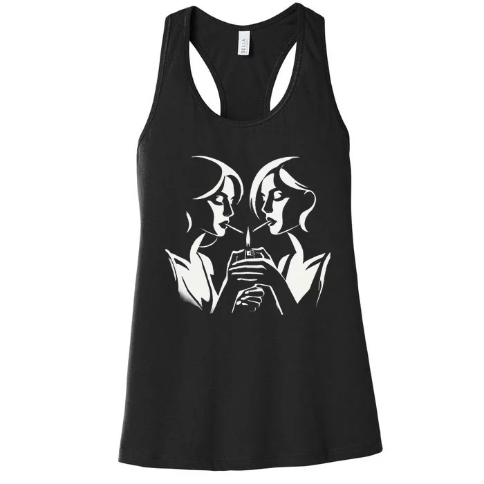 Gamer College Smoking Vape Lighter Bachelor Dorm Women's Racerback Tank