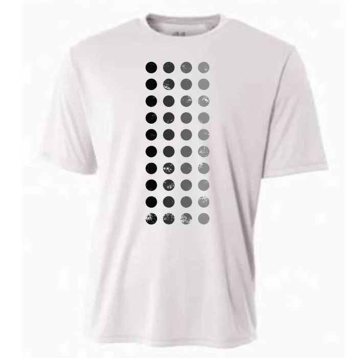 Geometric Circle Shapes Geometry Art Grid Pattern Distressed Cooling Performance Crew T-Shirt