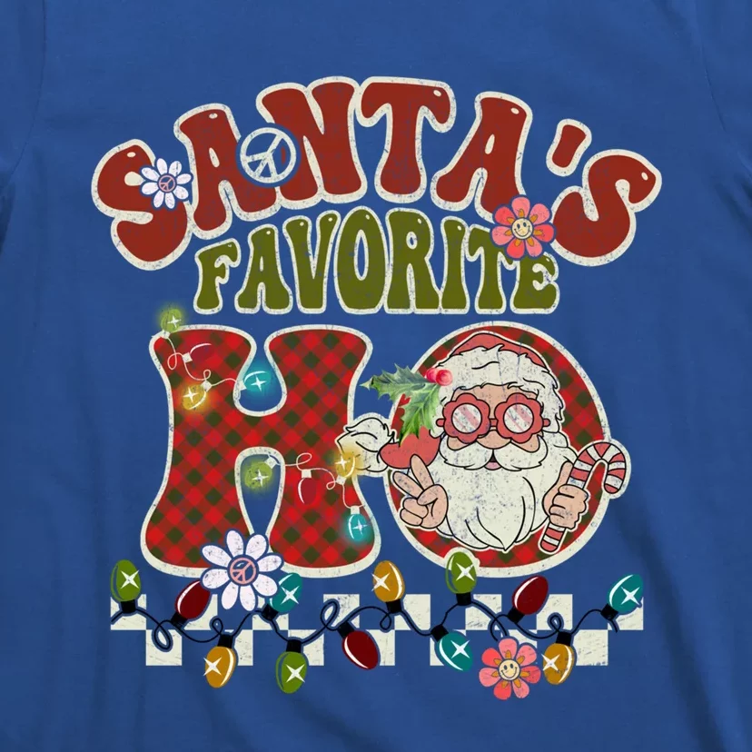 Groovy Christmas Santa's Favorite Ho Retro Xmas Pajama Fun Gift T-Shirt