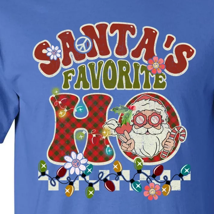 Groovy Christmas Santa's Favorite Ho Retro Xmas Pajama Fun Gift Tall T-Shirt