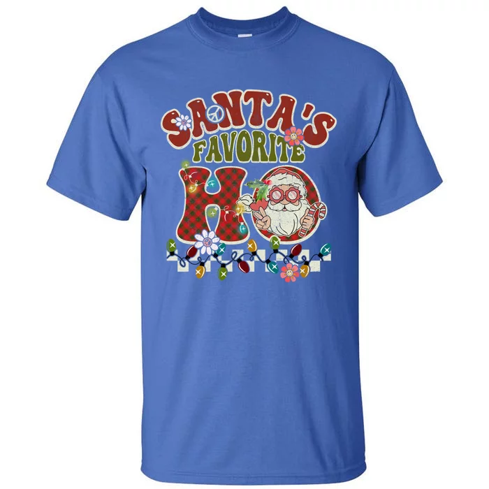 Groovy Christmas Santa's Favorite Ho Retro Xmas Pajama Fun Gift Tall T-Shirt