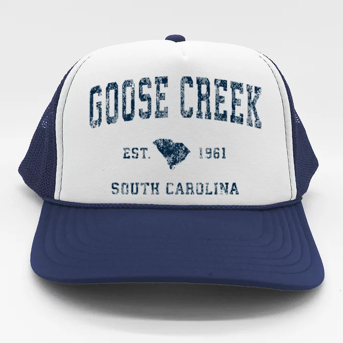 Goose Creek South Carolina Sc Vintage Sports Trucker Hat