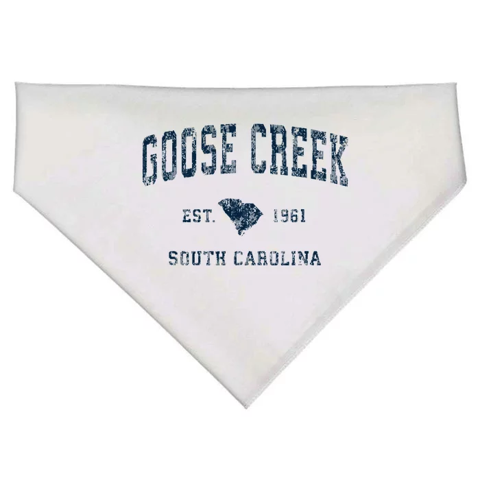 Goose Creek South Carolina Sc Vintage Sports USA-Made Doggie Bandana