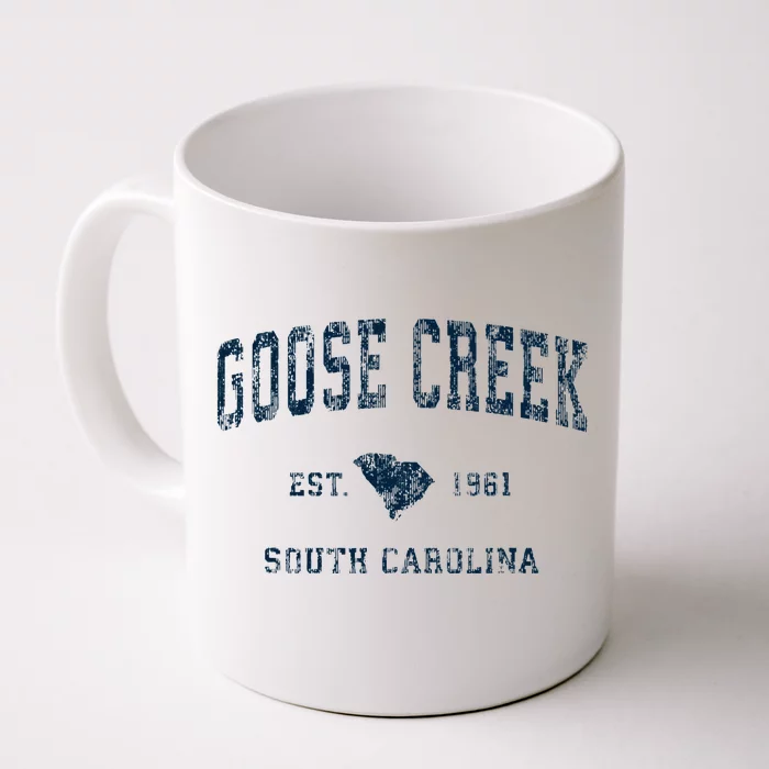 Goose Creek South Carolina Sc Vintage Sports Front & Back Coffee Mug