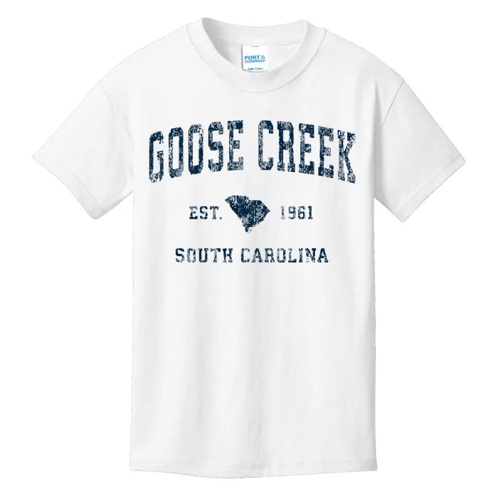 Goose Creek South Carolina Sc Vintage Sports Kids T-Shirt