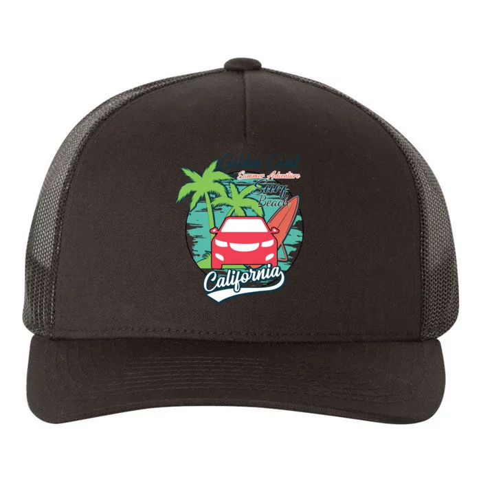 Golden Coast Summer Adventure Yupoong Adult 5-Panel Trucker Hat