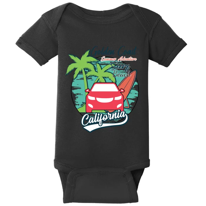 Golden Coast Summer Adventure Baby Bodysuit