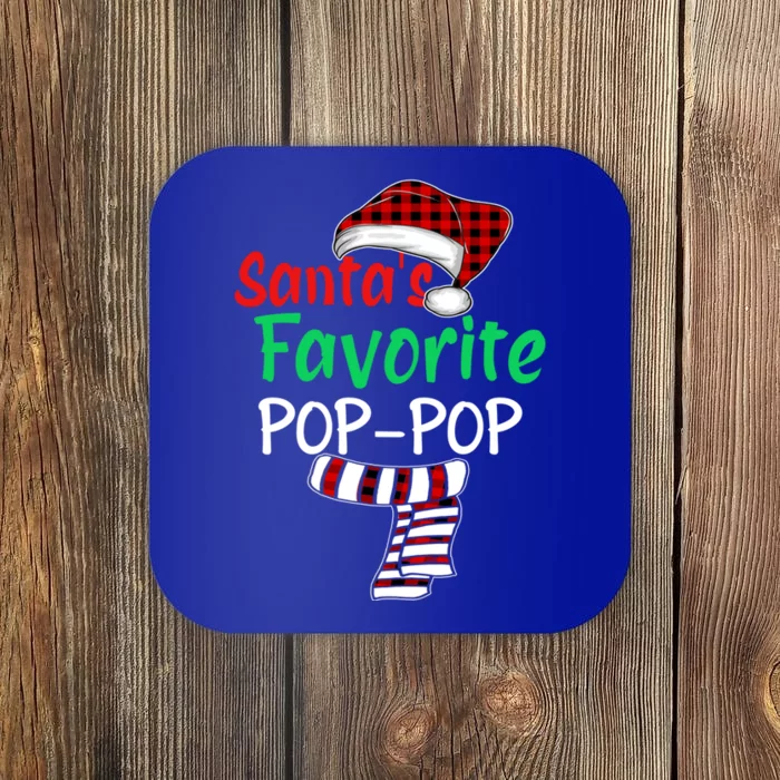 Grandpa Christmas Santa Hagift SantaS Favorite Poppop Gift Coaster