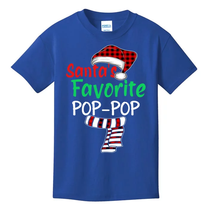 Grandpa Christmas Santa Hagift SantaS Favorite Poppop Gift Kids T-Shirt