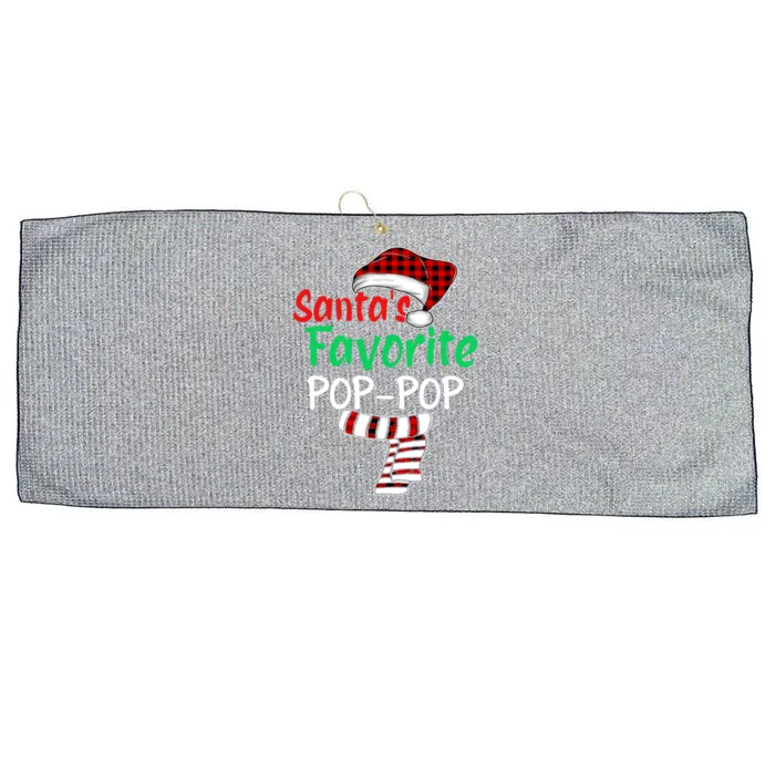 Grandpa Christmas Santa Hagift SantaS Favorite Poppop Gift Large Microfiber Waffle Golf Towel