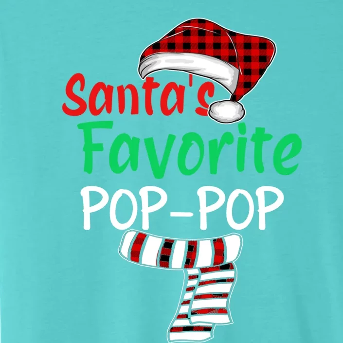 Grandpa Christmas Santa Hagift SantaS Favorite Poppop Gift ChromaSoft Performance T-Shirt