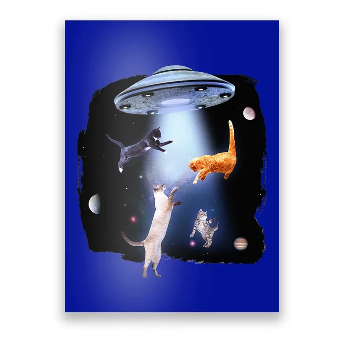 Galaxy Cat Space Kitty Planets Galaxy Poster