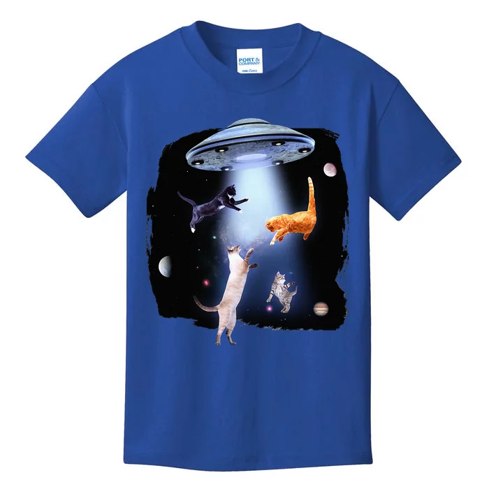 Galaxy Cat Space Kitty Planets Galaxy Kids T-Shirt