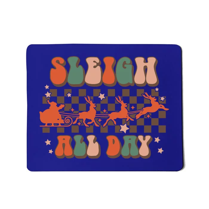 Groovy Christmas Sleigh All Day Reindeer Cute Gift Mousepad