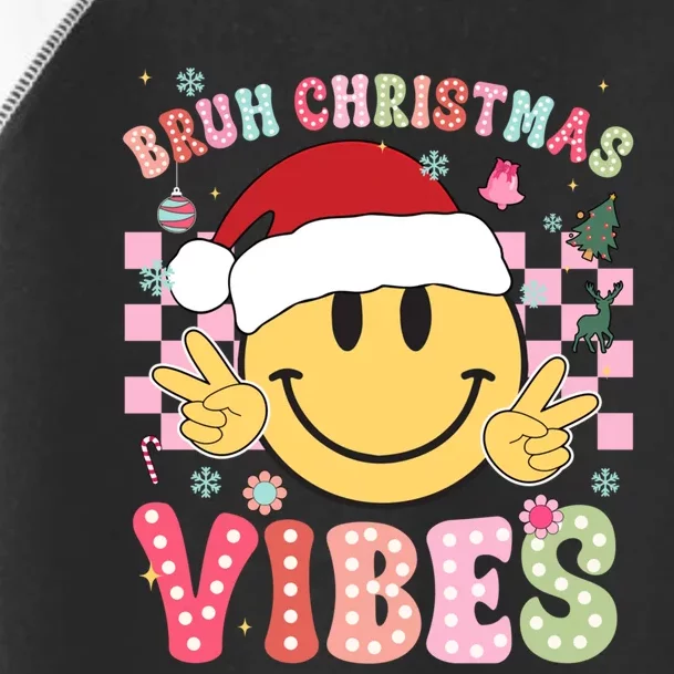 Groovy Cute Santa Claus Bruh Christmas Vibes Xmas Gift Toddler Fine Jersey T-Shirt