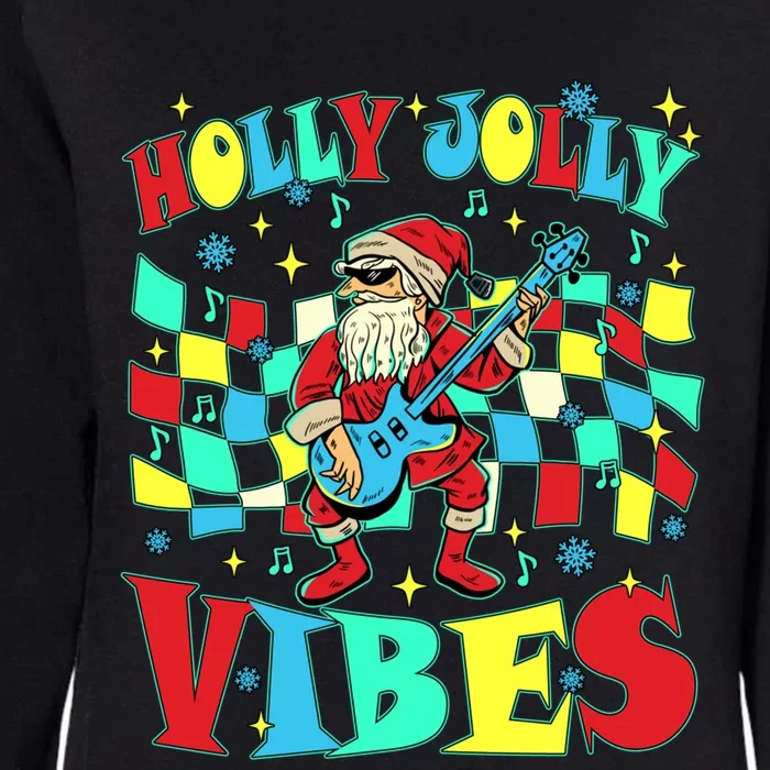 Groovy Cute Santa Claus Christmas Vibes Gift Womens California Wash Sweatshirt