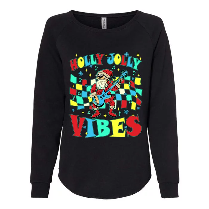 Groovy Cute Santa Claus Christmas Vibes Gift Womens California Wash Sweatshirt