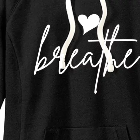 Graphic Casual Summer Just Breathe Letter Print Short Sleeve Gift Women's Fleece Hoodie