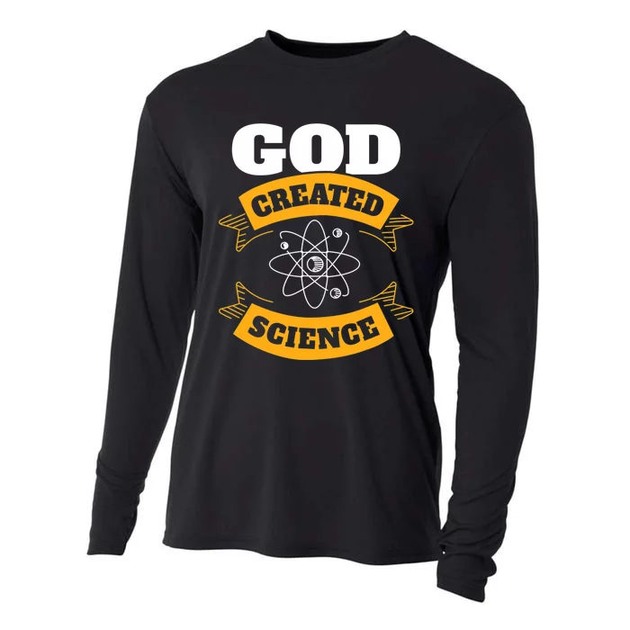 God Created Science Christian Cooling Performance Long Sleeve Crew