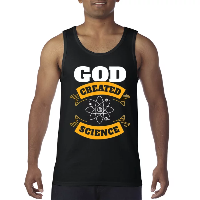 God Created Science Christian Tank Top