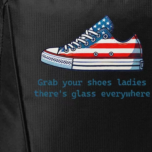 Glass Ceiling Shoe First Woman President Kamala Harris City Backpack