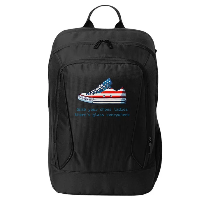 Glass Ceiling Shoe First Woman President Kamala Harris City Backpack