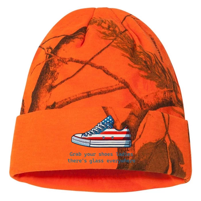 Glass Ceiling Shoe First Woman President Kamala Harris Kati - 12in Camo Beanie