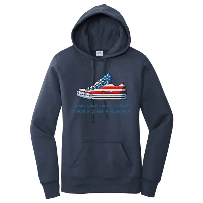 Glass Ceiling Shoe First Woman President Kamala Harris Women's Pullover Hoodie