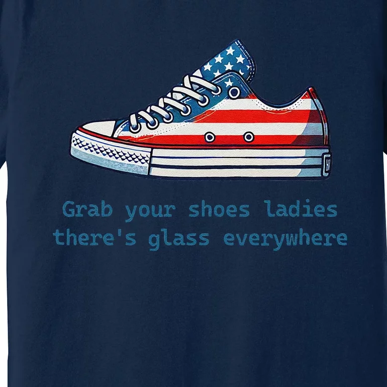 Glass Ceiling Shoe First Woman President Kamala Harris Premium T-Shirt