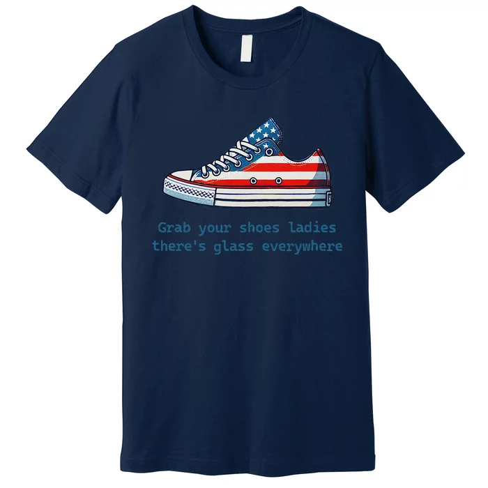 Glass Ceiling Shoe First Woman President Kamala Harris Premium T-Shirt