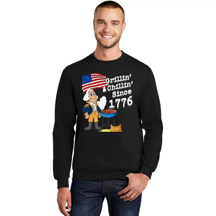 Grillin & Chillin Since 1776 July 4th Independence Sweatshirt