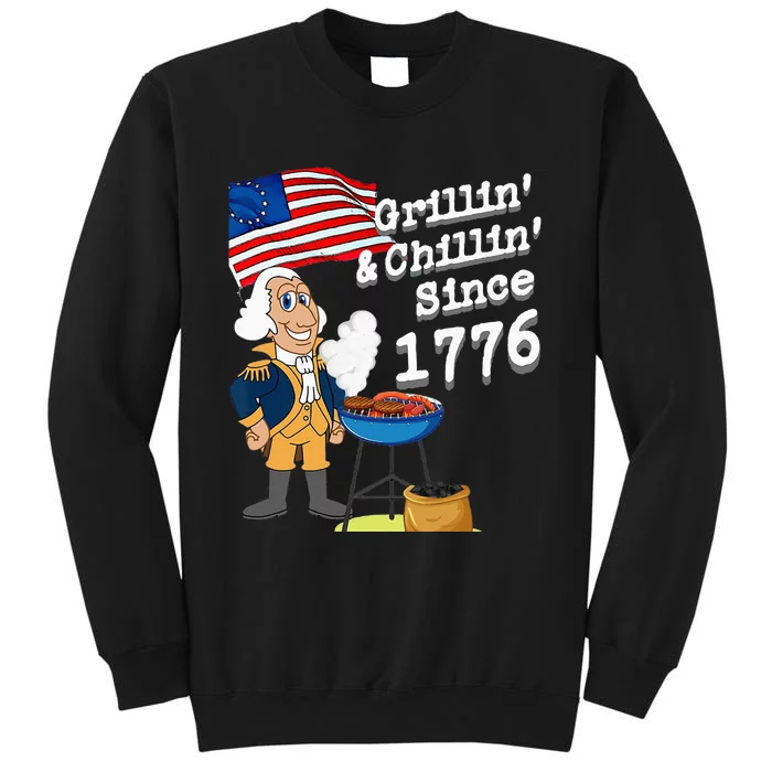 Grillin & Chillin Since 1776 July 4th Independence Sweatshirt