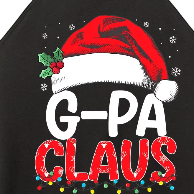 G-Pa Claus Santa Hat Christmas Light Xmas Family Women’s Perfect Tri Rocker Tank