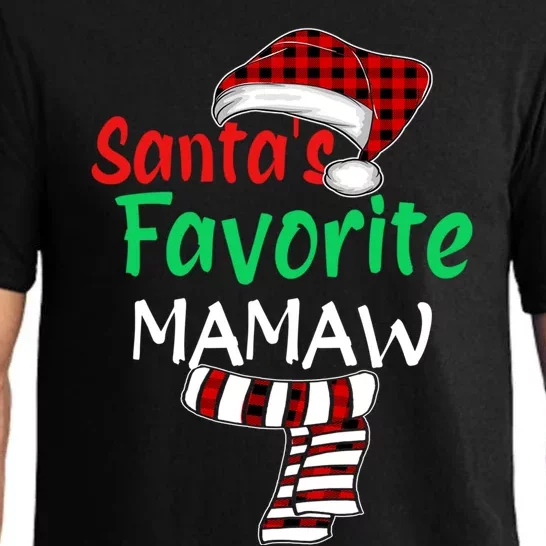 Grandma Christmas Santa Claus Gift SantaS Favorite Mamaw Gift Pajama Set