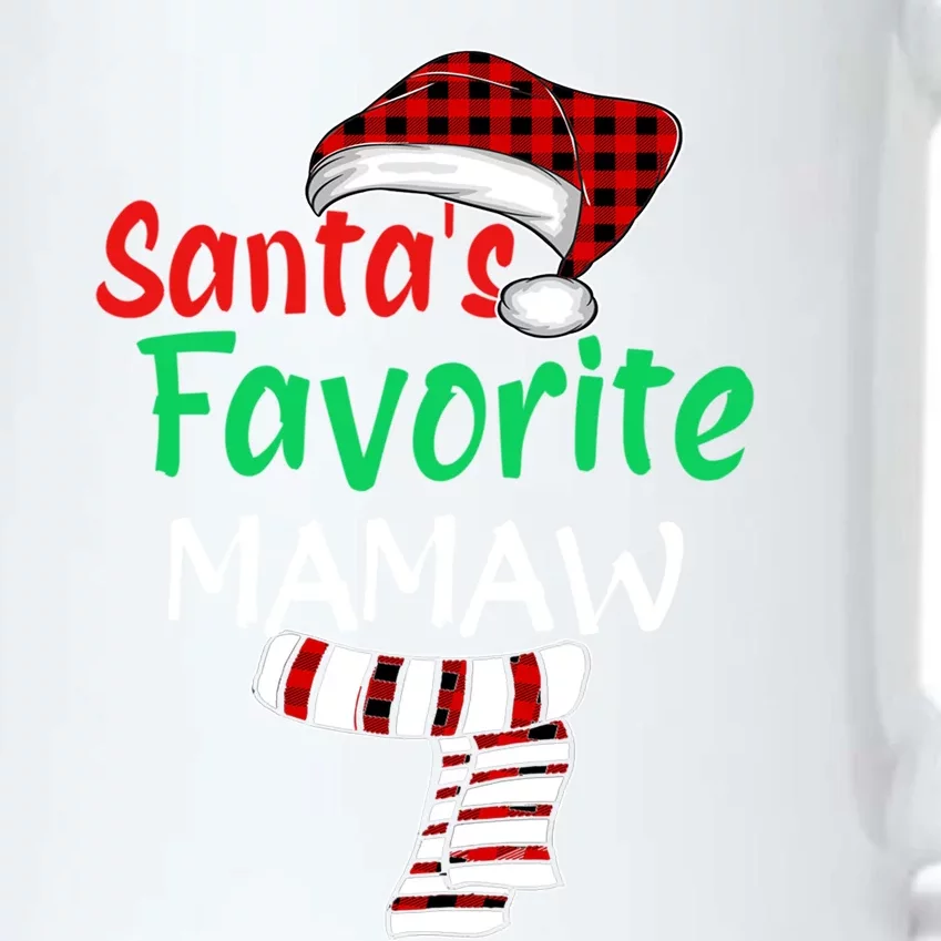 Grandma Christmas Santa Claus Cool Gift Santas Favorite Mamaw Gift Black Color Changing Mug