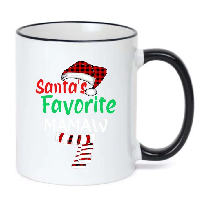 Grandma Christmas Santa Claus Cool Gift Santas Favorite Mamaw Gift Black Color Changing Mug