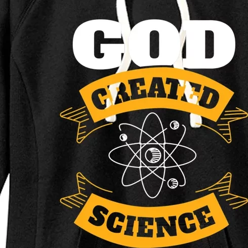 God Created Science Christian Women's Fleece Hoodie