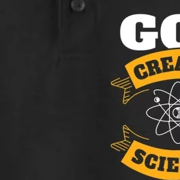 God Created Science Christian Dry Zone Grid Performance Polo